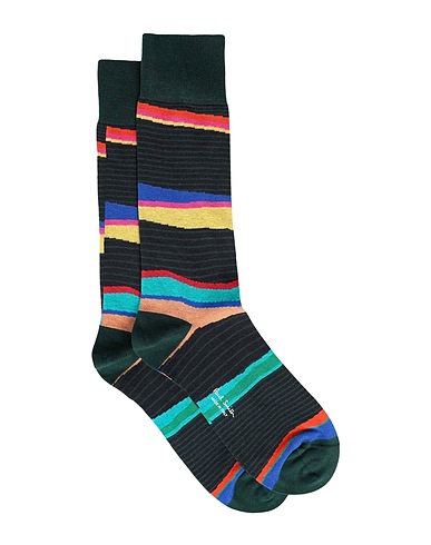 PAUL SMITH Socks & tights Dark green 80% Cotton, 18% Polyamide, 2% Elastane