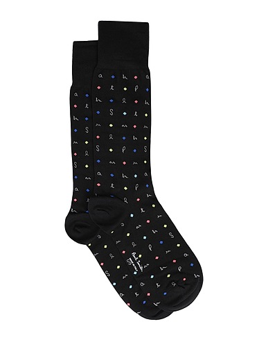 PAUL SMITH Socks & tights Black 77% Cotton, 22% Polyamide, 1% Elastane