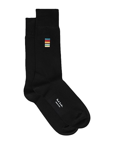 PAUL SMITH Socks & tights Black 80% Cotton, 18% Nylon, 2% Elastane