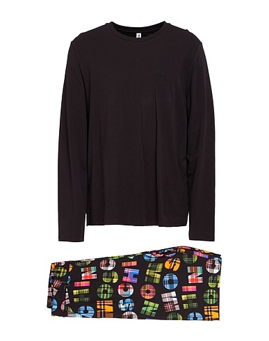 MOSCHINO Sleepwear Black 100% Cotton, Elastane