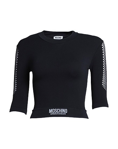 MOSCHINO Undershirt Black 95% Polyamide, 5% Elastane