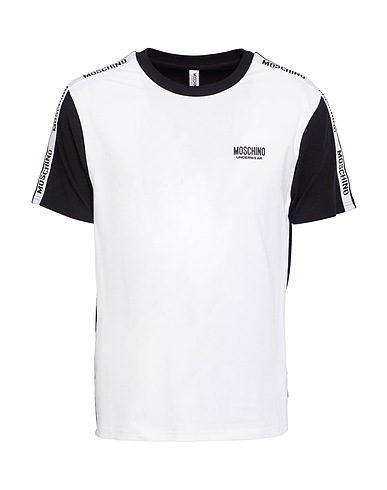 MOSCHINO Undershirt White 93% Cotton, 7% Elastane