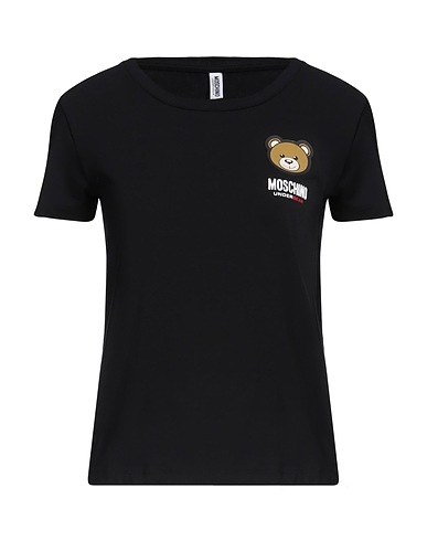 MOSCHINO Undershirt Black 93% Cotton, 7% Elastane