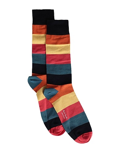 PAUL SMITH Socks & tights Orange 80% Organic cotton, 18% Polyamide, 2% Elastane