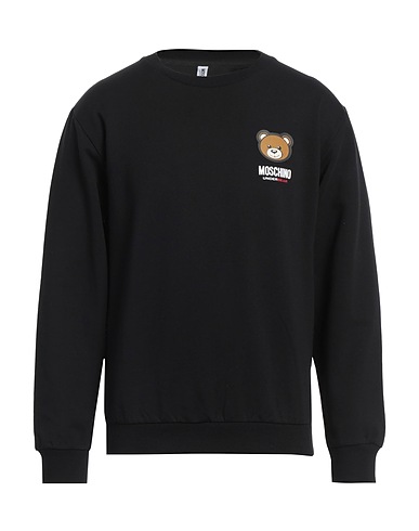 MOSCHINO Sweatshirt Black 94% Cotton, 6% Elastane