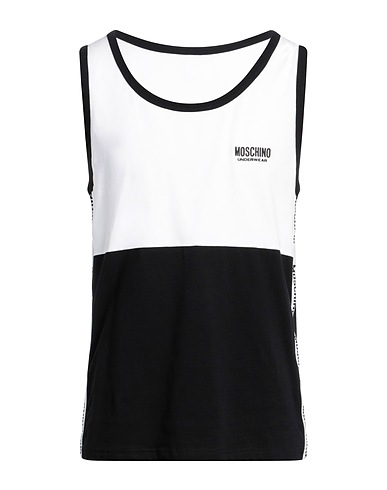 MOSCHINO Undershirt White 93% Cotton, 7% Elastane