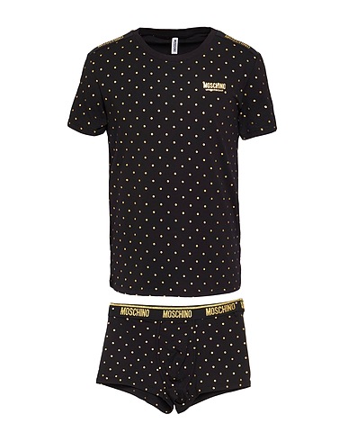 MOSCHINO Coordinato Nero 95% Cotone, 5% Elastan