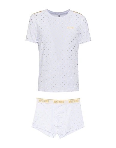 MOSCHINO Set White 95% Cotton, 5% Elastane