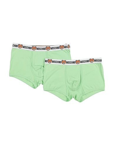 MOSCHINO Boxer UNDERWEAR Verde chiaro 95% Cotone, 5% Elastan