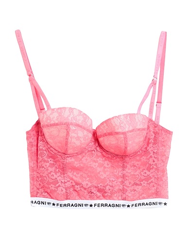 CHIARA FERRAGNI Bustier, Guêpière & Strumpfhalter Rosa 88% Polyamid, 12% Elastan