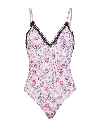 CHIARA FERRAGNI 란제리 바디수트 핑크 85% 폴리에스테르, 15% 엘라스테인