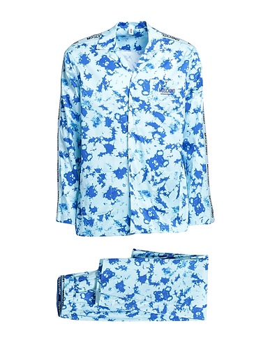 MOSCHINO Sleepwear Sky blue 98% Cotton, 2% Elastane