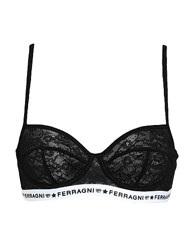 CHIARA FERRAGNI Soutien-gorge Noir 88% Polyamide, 12% Élasthanne