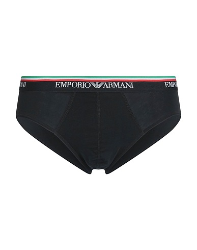 EMPORIO ARMANI Slip Nero 95% Cotone, 5% Elastan, Poliammide, Poliestere
