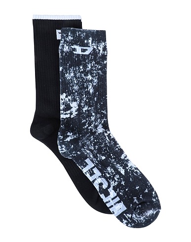 DIESEL Calze e Calzini Nero 64% Cotone, 15% Nylon, 14% Poliestere, 6% Gomma, 1% Elastan