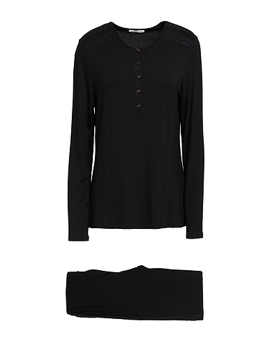 VERDISSIMA Sleepwear Black 95% Viscose, 5% Elastane, Polyamide