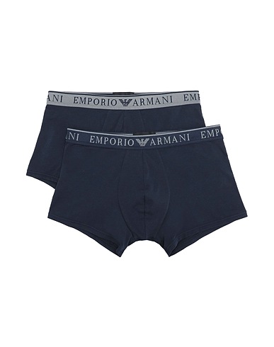 EMPORIO ARMANI Boxer MEN'S KNIT 2-PACK TR
 Navy blue 95% Cotton, 5% Elastane