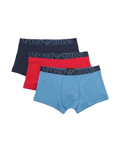 EMPORIO ARMANI Boxer MEN'S KNIT 3-PACK TR
 Pastel blue 95% Organic cotton, 5% Elastane