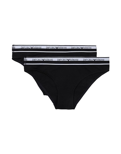 EMPORIO ARMANI 삼각팬티 LADIES KNITTED 2-PAC
 블랙 95% 코튼, 5% 엘라스테인