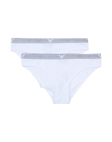 EMPORIO ARMANI Brief LADIES KNITTED 2-PAC
 White 95% Organic cotton, 5% Elastane