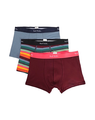 PAUL SMITH Boxer Burgundy 95% Organic cotton, 5% Elastane