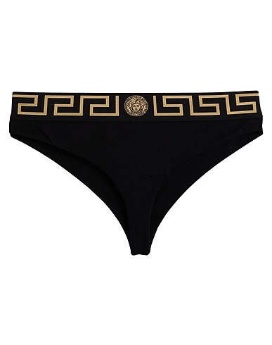 VERSACE Brief Black 94% Cotton, 6% Elastane, Polyester, Polyamide