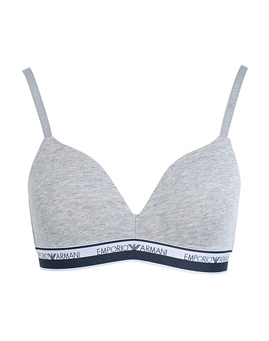 EMPORIO ARMANI Bra Grey 95% Cotton, 5% Elastane