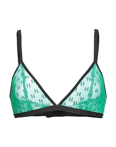 KARL LAGERFELD Bra Green 74% Polyamide, 17% Elastane, 6% Acrylic, 3% Viscose