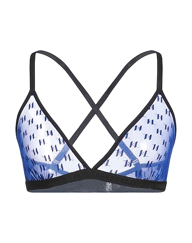 KARL LAGERFELD Bra Blue 77% Polyamide, 18% Elastane, 3% PAN - Polyacrylonitrile, 2% Viscose