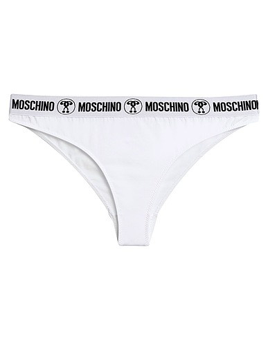 MOSCHINO Slip SWIM Bianco 92% Cotone, 8% Elastan
