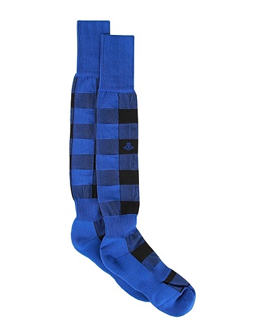 VIVIENNE WESTWOOD Socks & tights SPORTY HIGH SOCK Blue 85% Cotton, 12% Polyamide, 3% Elastane