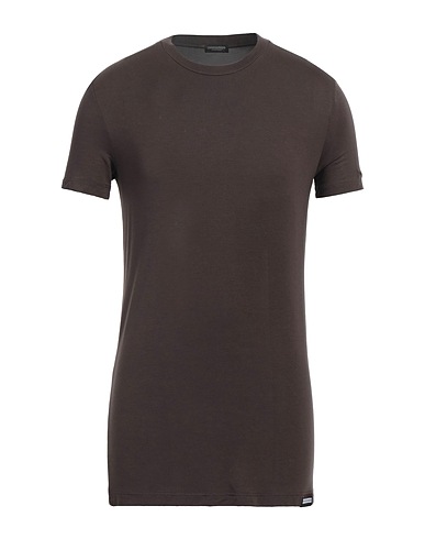 DSQUARED2 Undershirt Chocolate brown 95% Modal, 5% Elastane