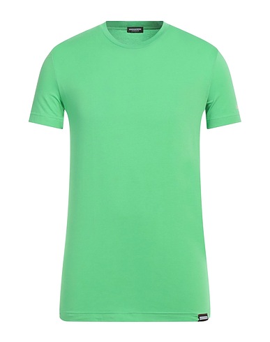 DSQUARED2 Undershirt Green 95% Cotton, 5% Elastane