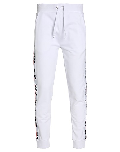 MOSCHINO Casual trouser UNDERWEAR White 95% Cotton, 5% Elastane