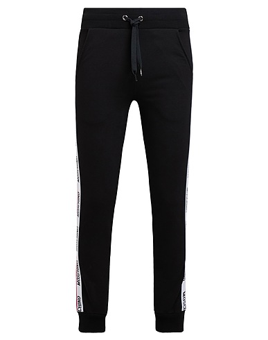 MOSCHINO Casual trouser UNDERWEAR Black 95% Cotton, 5% Elastane