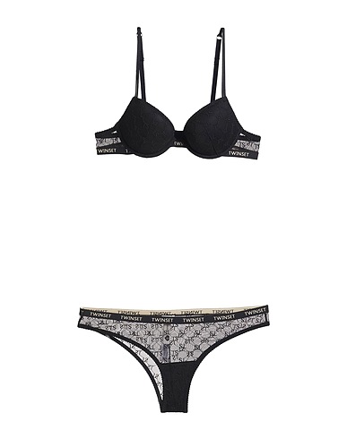 TWINSET UNDERWEAR Set Black 63% Polyamide, 30% Polyester, 7% Elastane, Cotton