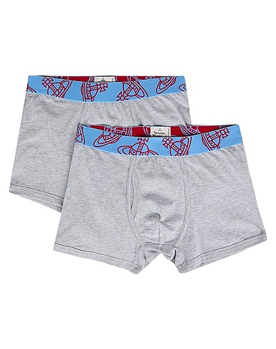 VIVIENNE WESTWOOD Boxer TWO-PACK BOXER SEAMLESS
 Light grey 94% Cotton, 6% Elastane
