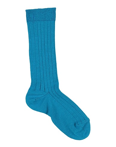 BONTON Calze e Calzini Blu chiaro 79% Cotone, 18% Poliammide, 3% Elastan