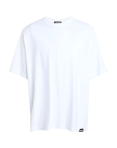 DSQUARED2 Undershirt UNDERWEAR White 95% Cotton, 5% Elastane