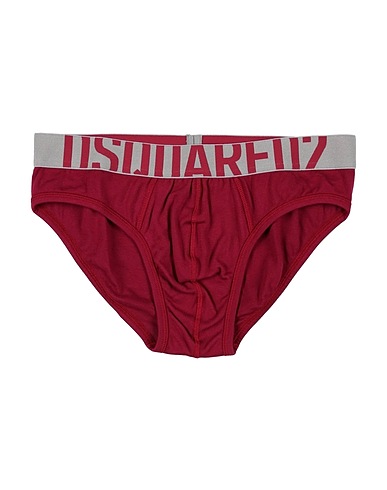DSQUARED2 Brief UNDERWEAR Burgundy 98% Cotton, 2% Elastane