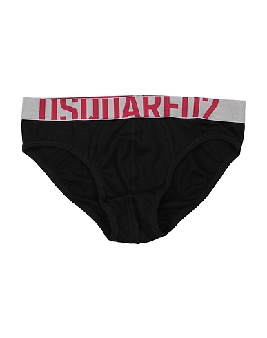 DSQUARED2 Brief UNDERWEAR Black 98% Cotton, 2% Elastane