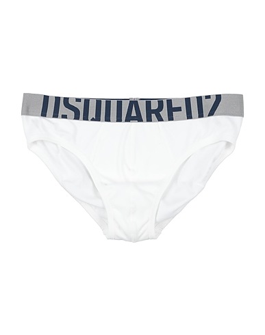 DSQUARED2 Brief UNDERWEAR White 98% Cotton, 2% Elastane