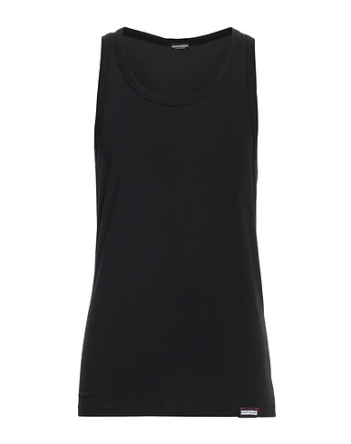 DSQUARED2 Φανελάκι Μαύρο 89% Βαμβάκι, 11% Ελαστάνη