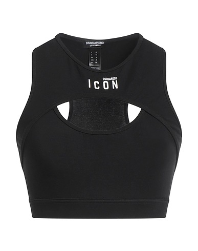 DSQUARED2 Top Nero 80% Cotone, 20% Elastan