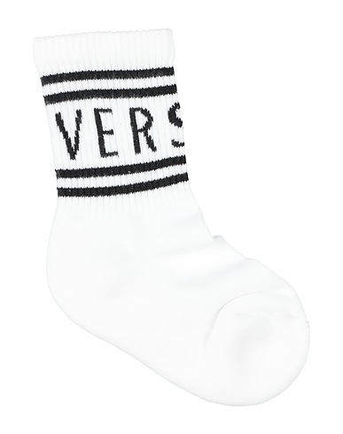 VERSACE YOUNG Socks & tights White 80% Cotton, 16% Polyamide, 4% Elastane