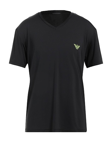 EMPORIO ARMANI Undershirt UNDERWEAR Black 88% Polyamide, 12% Elastane