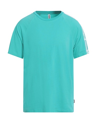 MOSCHINO Undershirt Turquoise 94% Cotton, 6% Elastane