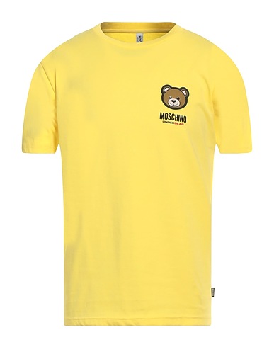 MOSCHINO Undershirt Yellow 93% Cotton, 7% Elastane