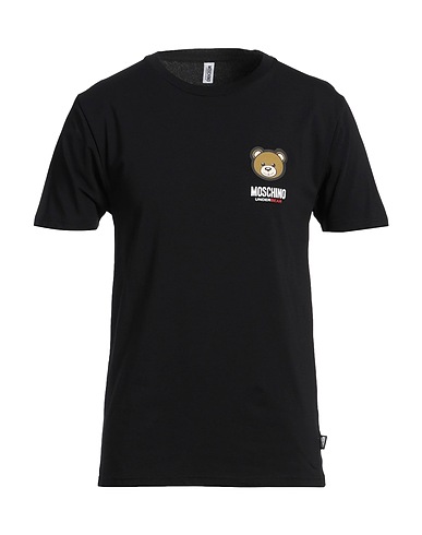 MOSCHINO Undershirt Black 93% Cotton, 7% Elastane