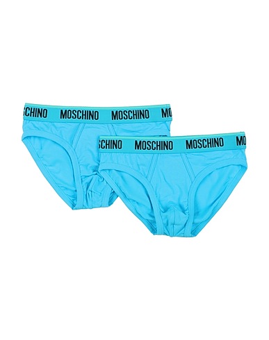MOSCHINO Slip Azzurro 95% Cotone, 5% Elastan